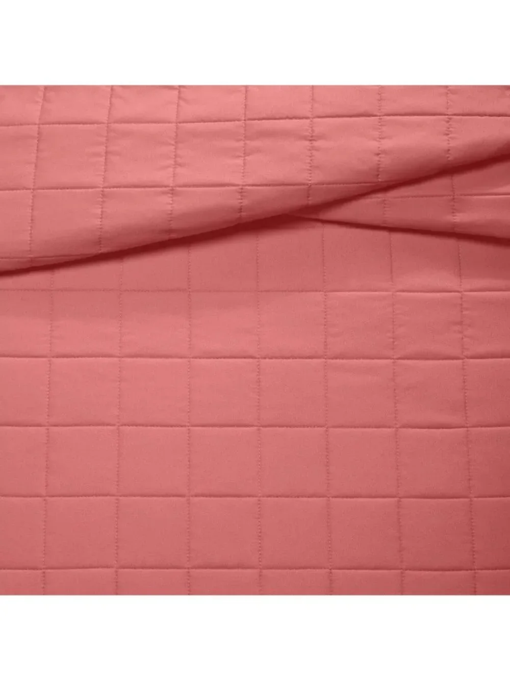 Pillowfort Queen Size Box Stitch Microfiber Faded Rose Pink Quilt 88